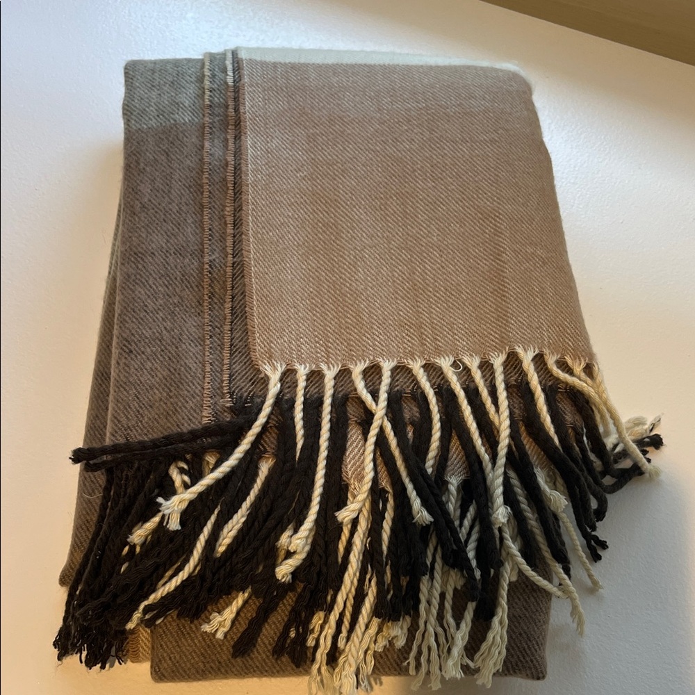Brown and Tan Scarf